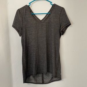 Lululemon Drapey Space Gray Grey T Shirt! Size S